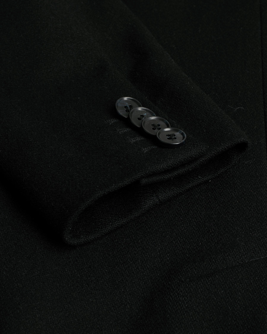 Uomini | J.Lindeberg Wolger Compact Melton Coat Black 46 | Pre-owned | J.Lindeberg Wolger Compact Melton Coat Black 46