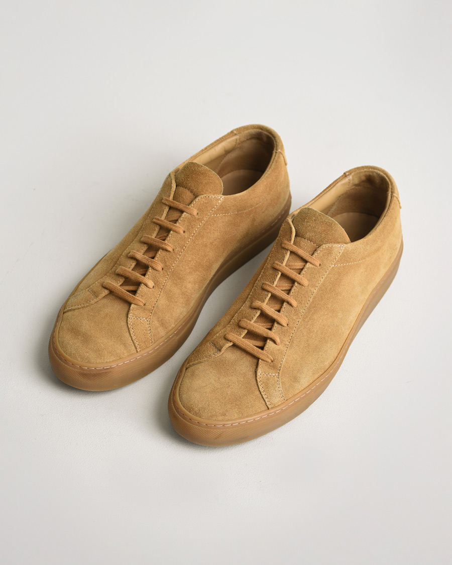 Uomini | Common Projects Original Achilles Suede Sneaker Tan | Pre-owned | Common Projects Original Achilles Suede Sneaker Tan