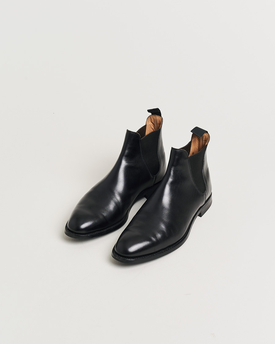 Uomini | Scarpe con cuciture Goodyear Pre-owned | Pre-owned | Crockett & Jones Chelsea 8 City Sole Black Calf UK8 - EU42