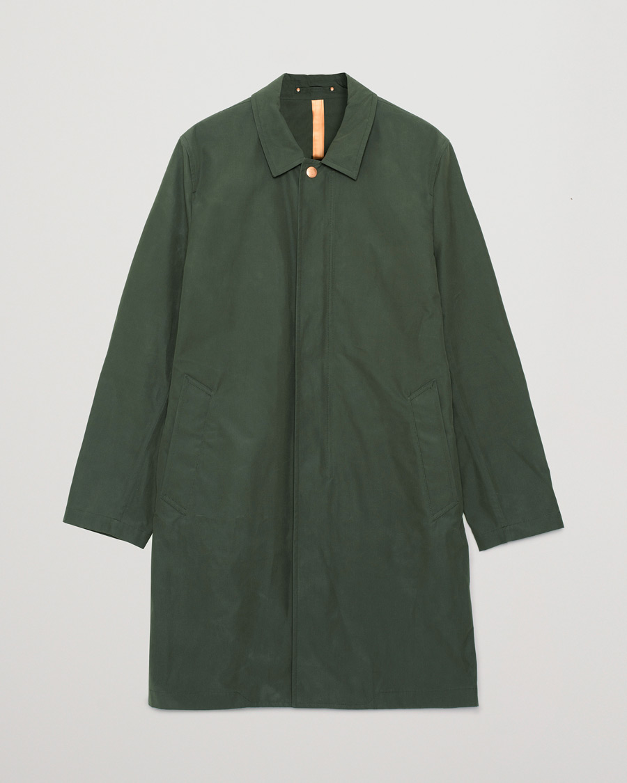Uomini | Private White V.C. Unlined Cotton Ventile Mac Coat 3.0 Moss Green | Pre-owned | Private White V.C. Unlined Cotton Ventile Mac Coat 3.0 Moss Green