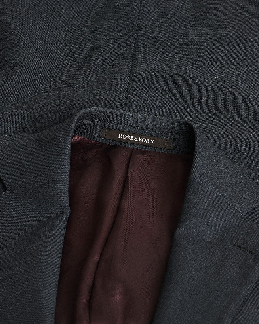 Uomini | Giacca da abito Pre-owned | Pre-owned | Rose & Born Wool Blazer Grey 46