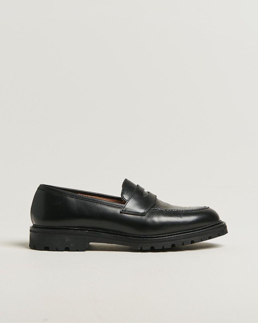 Uomini | Crockett & Jones Henley 3 Loafers Black Cavalry Calf UK8 - EU42 | Pre-owned | Crockett & Jones Henley 3 Loafers Black Cavalry Calf UK8 - EU42