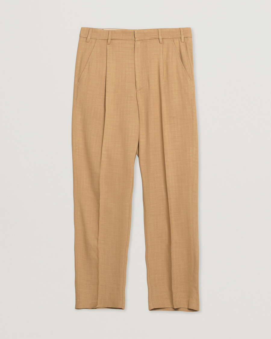Uomini | Pantaloni | Pre-owned | Barena Talon Pleated Trousers Khaki