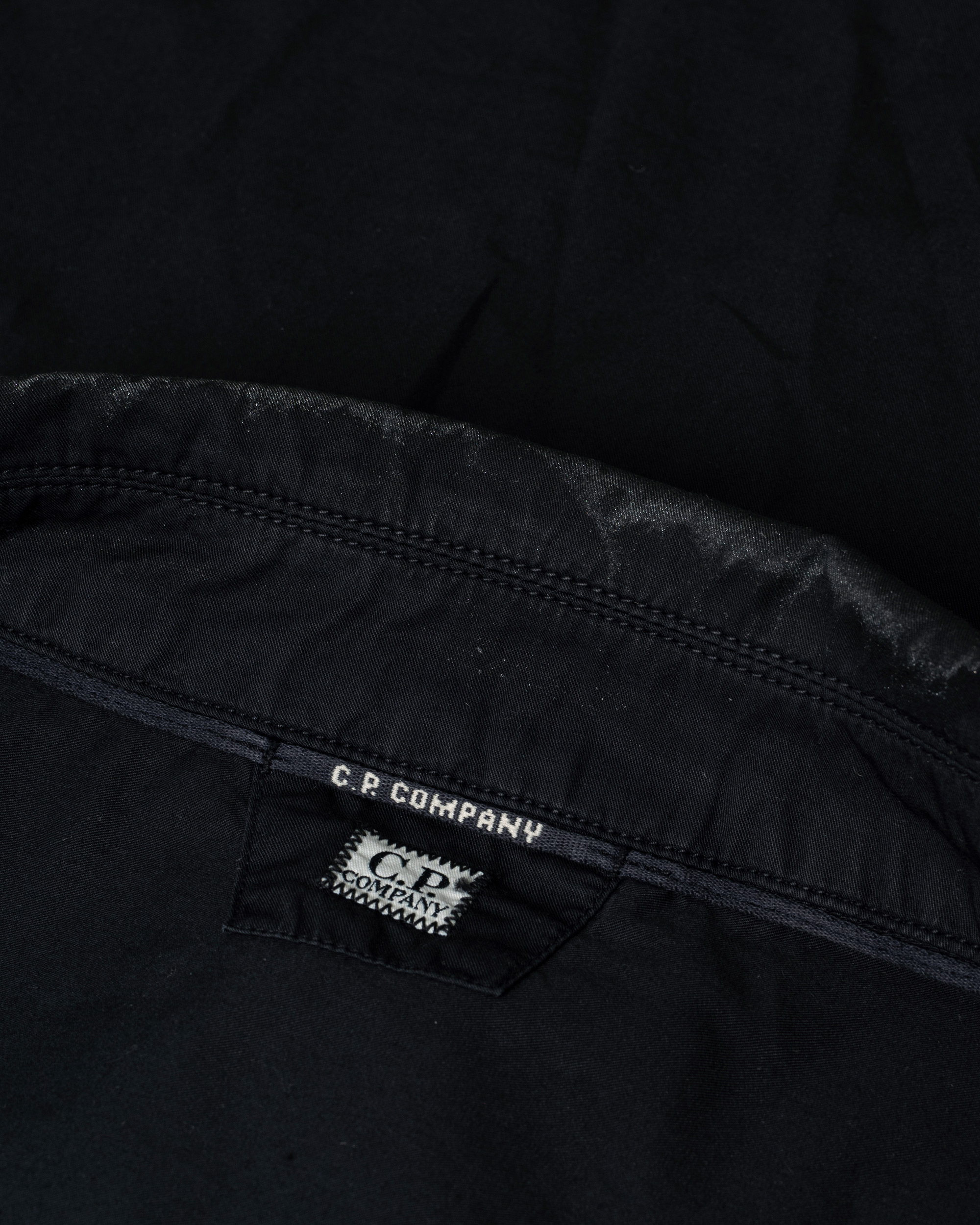 Uomini | C.P. Company Garment Dyed Gabardine Zip Shirt Jacket Eclipse XXL | Pre-owned | C.P. Company Garment Dyed Gabardine Zip Shirt Jacket Eclipse XXL