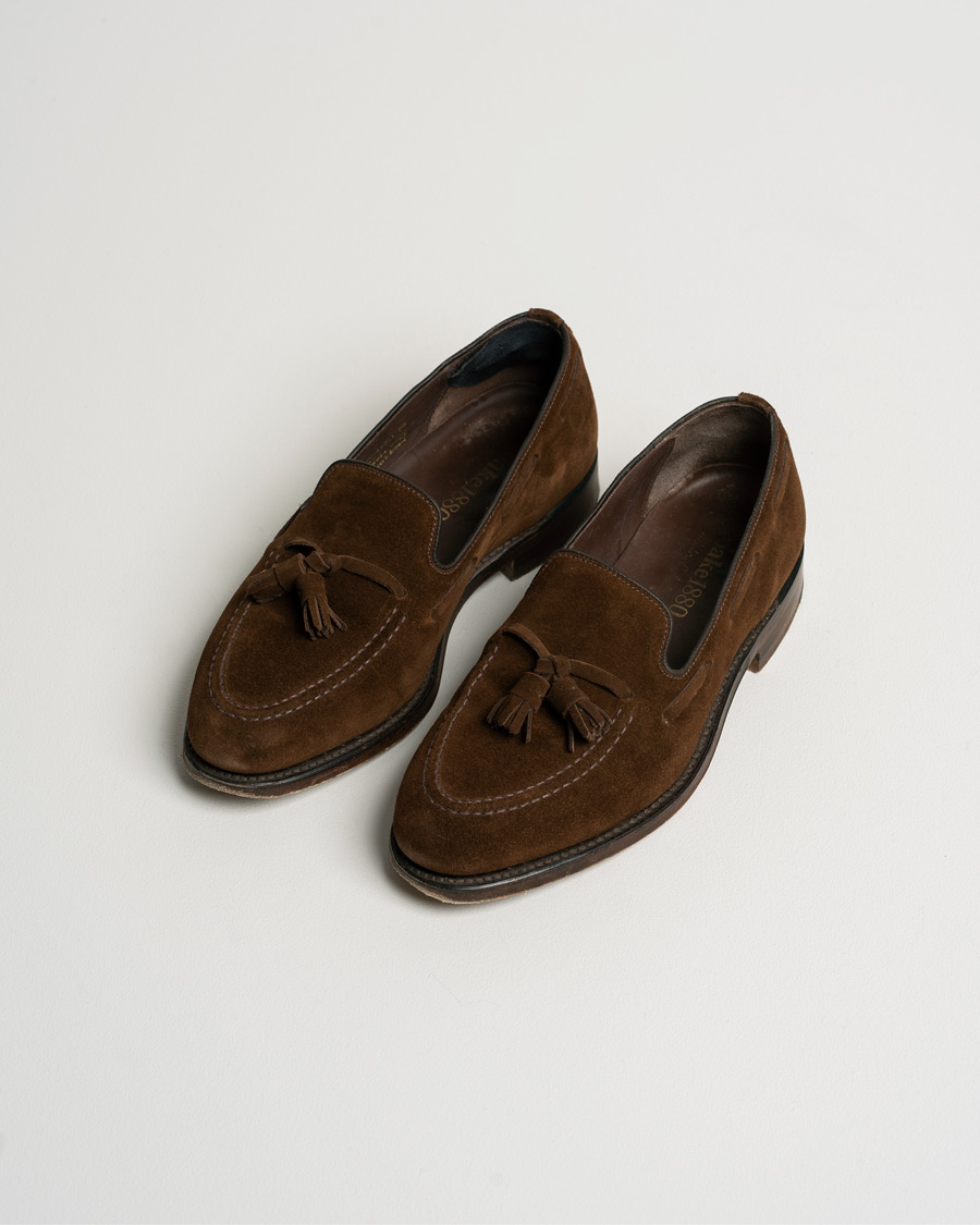 Uomini | Loake 1880 Russell Tassel Loafer Polo Oiled Suede | Pre-owned | Loake 1880 Russell Tassel Loafer Polo Oiled Suede