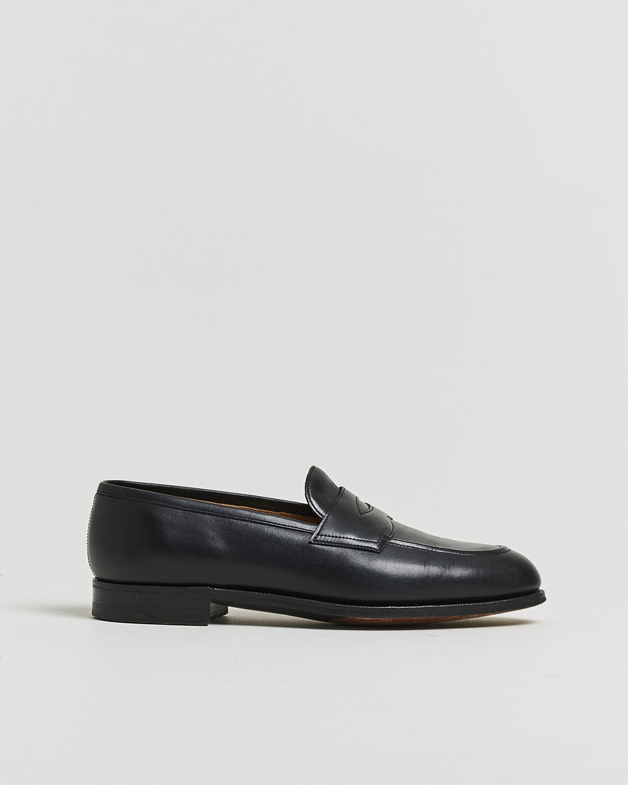 Uomini | Scarpe con cuciture Goodyear Pre-owned | Pre-owned | Edward Green Piccadilly Penny Loafer Black Calf UK7,5 - EU41,5