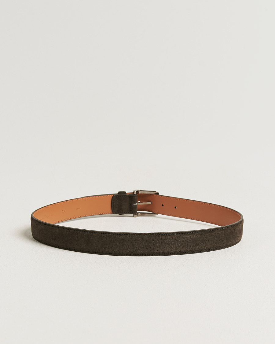 Uomini | Accessori Pre-owned | Pre-owned | Tod's Suede 3,5 cm Belt Brown 95