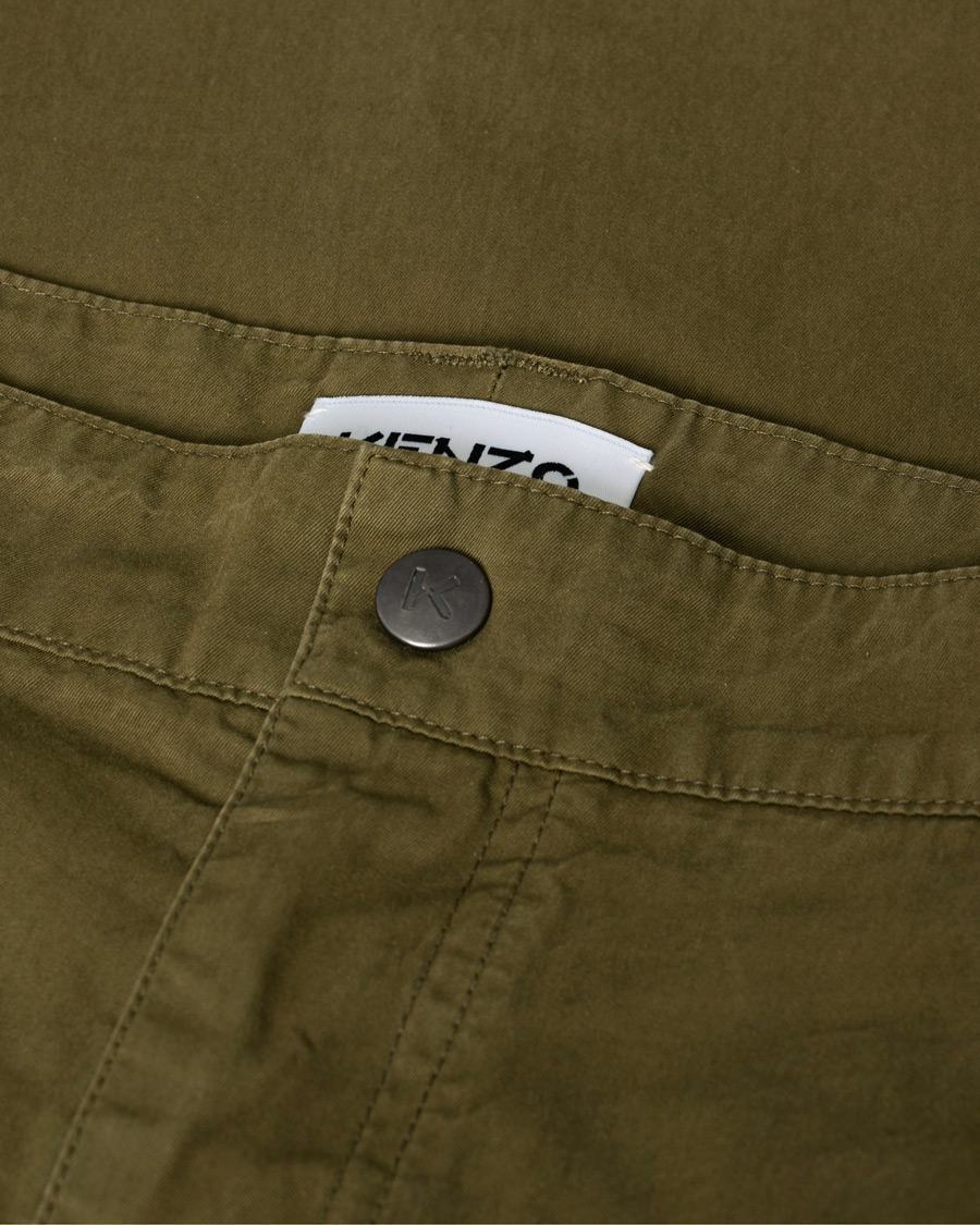 Uomini | Pantaloni | Pre-owned | KENZO Utilitarian Cargo Trousers Green W32