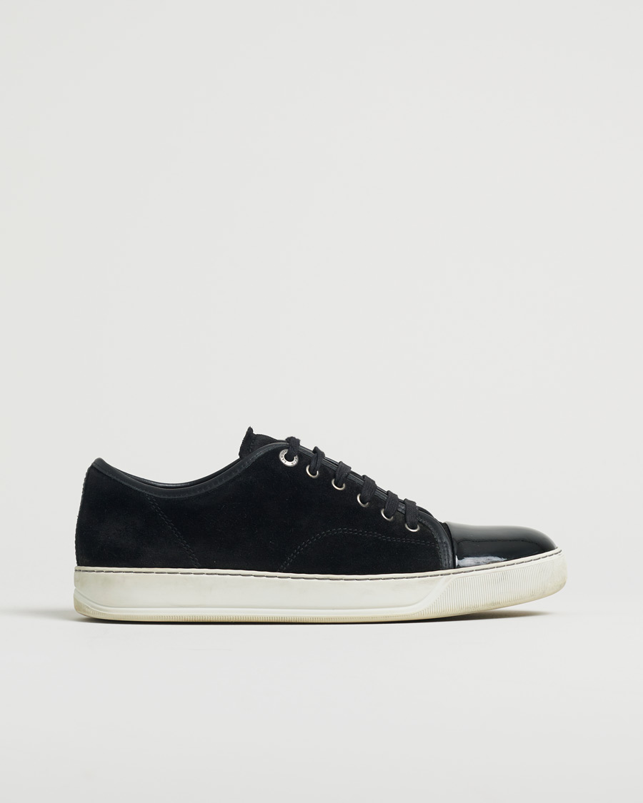 Uomini | Lanvin DBB1 Patent Cap Toe Sneaker Black | Pre-owned | Lanvin DBB1 Patent Cap Toe Sneaker Black