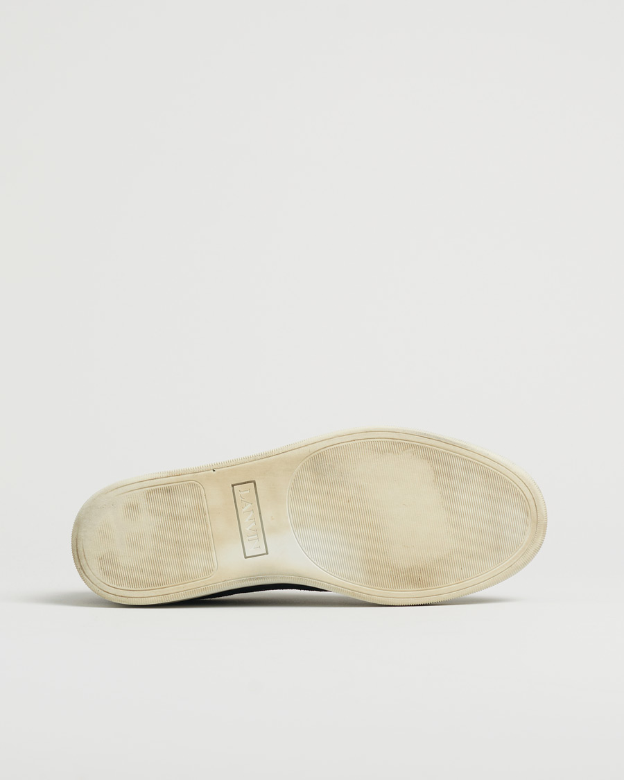 Uomini | Lanvin DBB1 Patent Cap Toe Sneaker Black | Pre-owned | Lanvin DBB1 Patent Cap Toe Sneaker Black