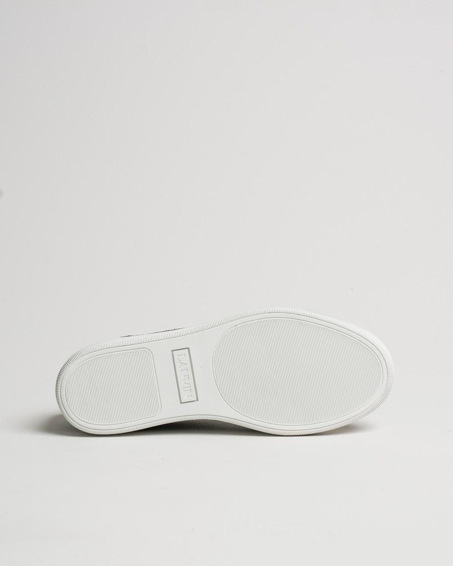 Uomini | Lanvin Patent Cap Toe Sneaker Black | Pre-owned | Lanvin Patent Cap Toe Sneaker Black