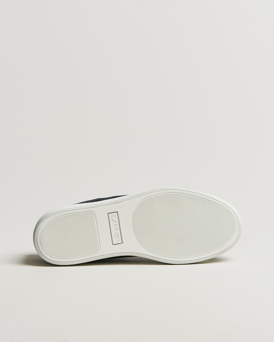 Uomini | Lanvin Patent Cap Toe Sneaker Navy | Pre-owned | Lanvin Patent Cap Toe Sneaker Navy