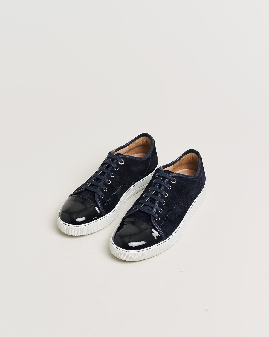 Uomini | Scarpe Pre-owned | Pre-owned | LanvinDBB1 Patent Cap Toe SneakerNavyUK8 - EU42