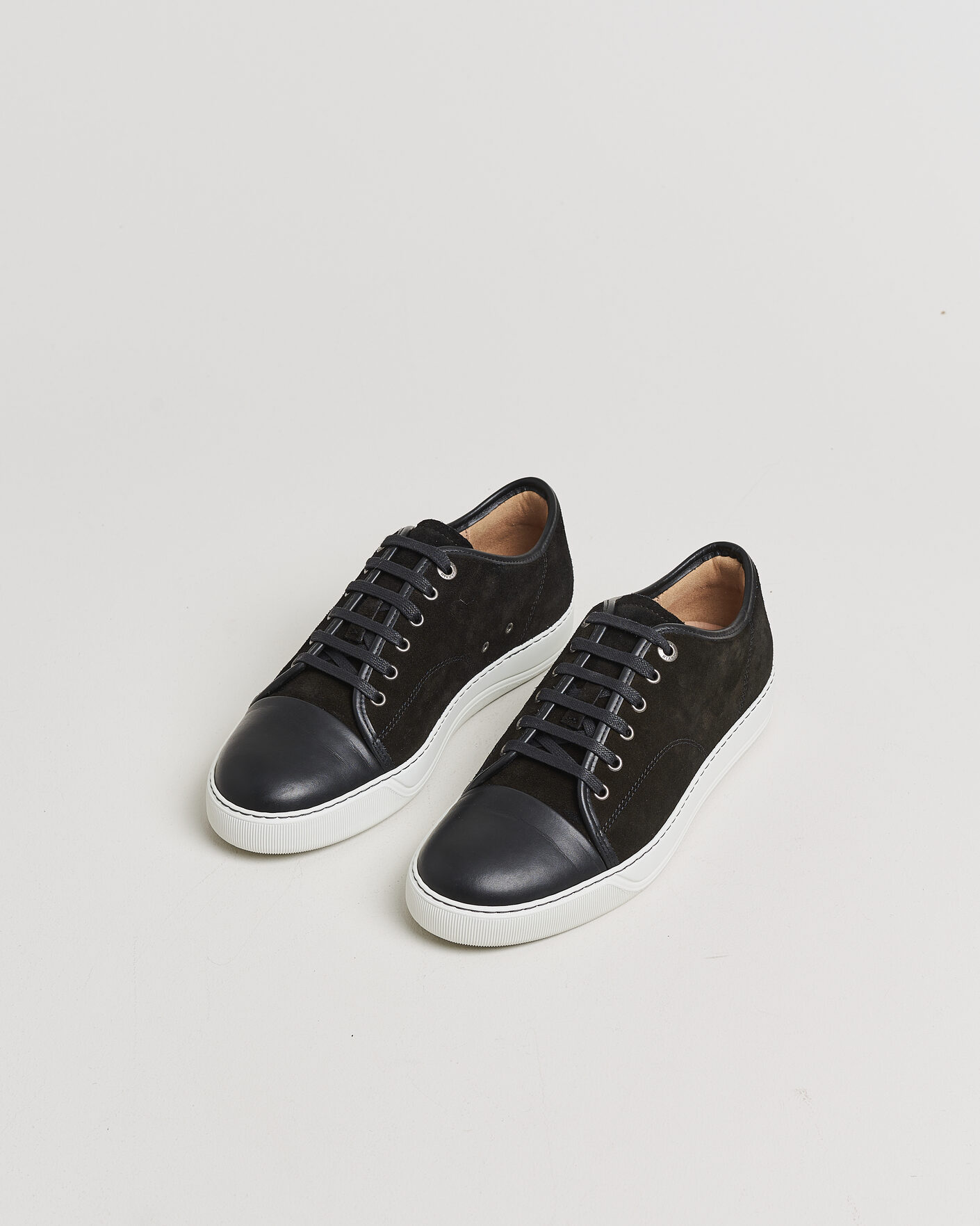 Uomini | Scarpe Pre-owned | Pre-owned | Lanvin DBB1 Nappa Cap Toe Sneaker Black UK8 - EU42