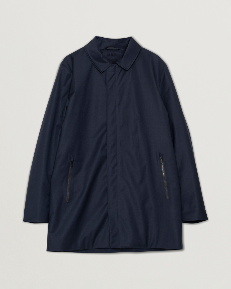 Uomini | Giacche | Pre-owned | UBR Regulator Coat Savile Dark Navy Wool