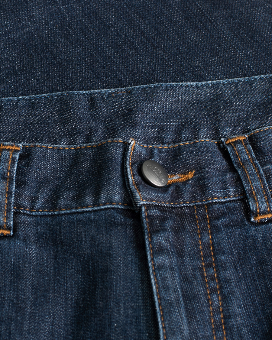 Uomini | Jeans | Pre-owned | Canali Slim Fit Stretch Jeans Dark Blue Wash