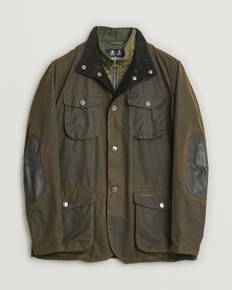 Uomini | Giacche | Pre-owned | Barbour Lifestyle Ogston Waxed Jacket Olive