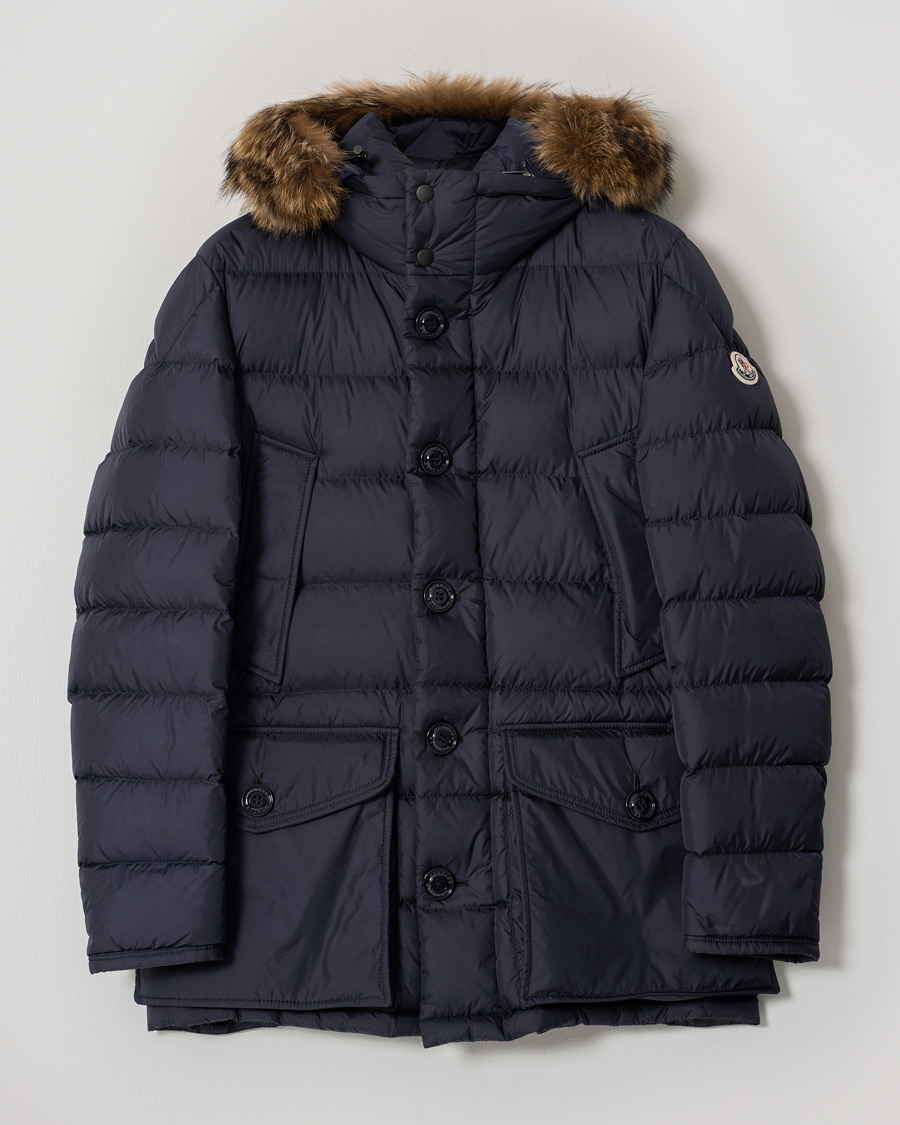 Uomini | Giacche | Pre-owned | Moncler Cluny Down Parka Navy