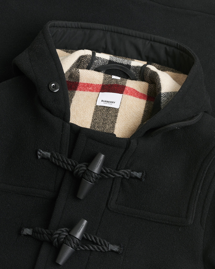 Uomini | Giacche Pre-owned | Pre-owned | Burberry Wool Duffle Coat Black 50