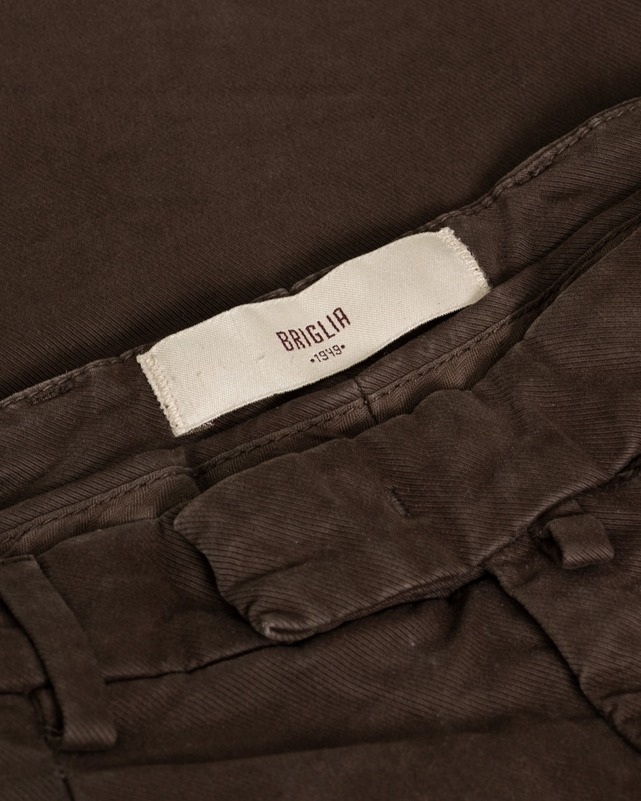 Uomini | Pantaloni | Pre-owned | Briglia 1949 Brushed Cotton Cargo Trousers Brown 46
