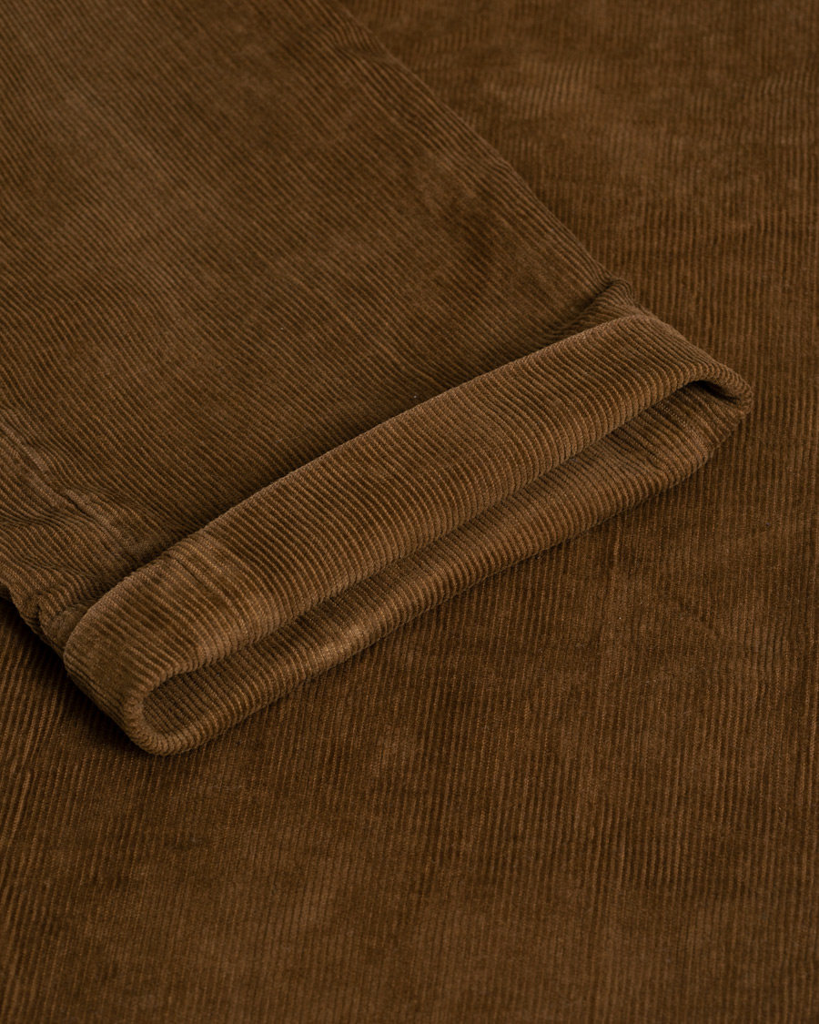 Uomini | Pantaloni | Pre-owned | Briglia 1949 Slim Fit Corduroy Trousers Light Brown 48