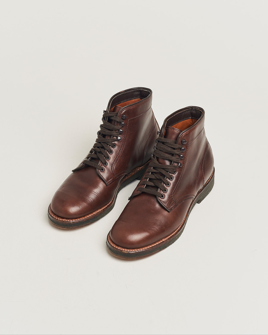 Uomini | Alden N6808 Boot Dark Brown Calf US7,5 - EU41 | Pre-owned | Alden N6808 Boot Dark Brown Calf US7,5 - EU41