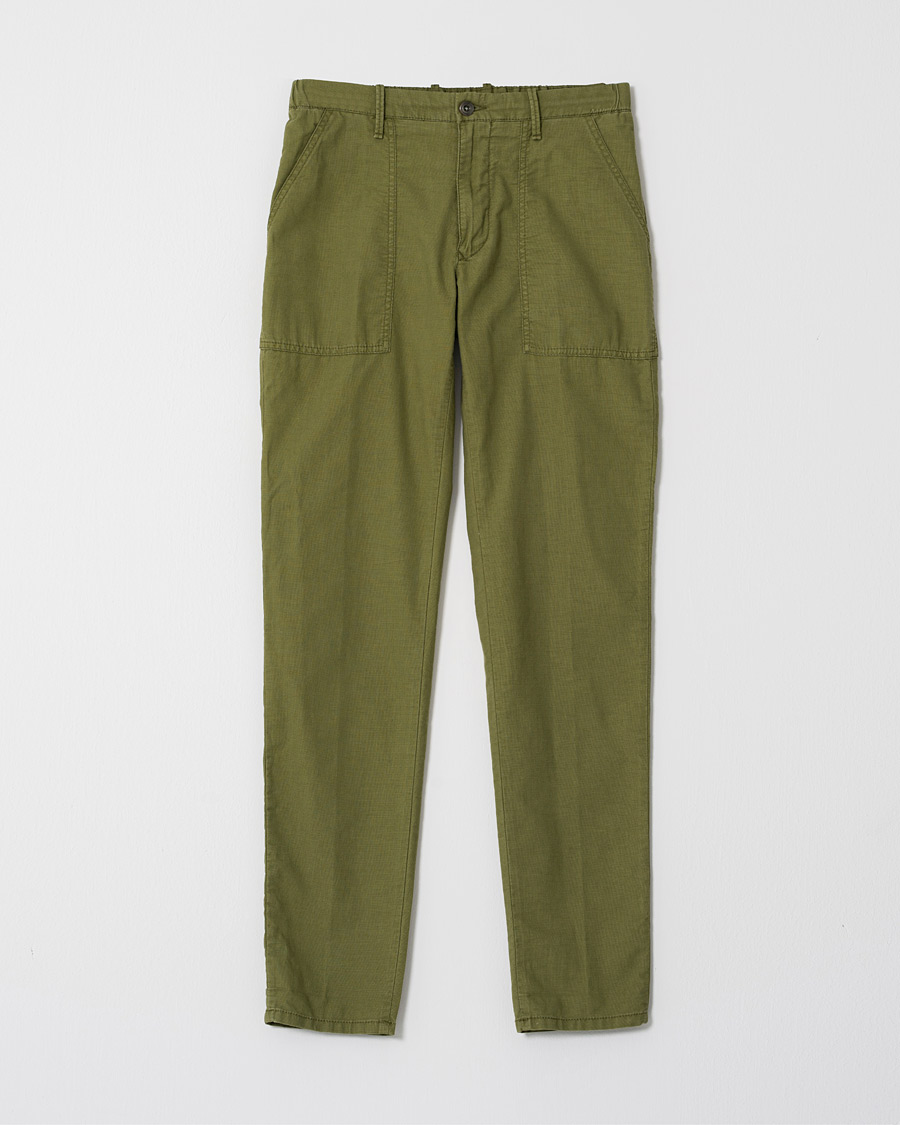 Uomini | Pantaloni | Pre-owned | Incotex Slim Fit Drawstring Work Pants Military W32