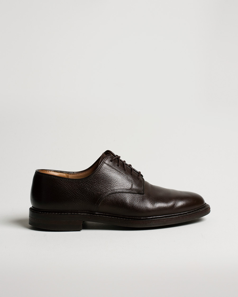Uomini | Crockett & Jones x Tärnsjö Garveri Grasmere Country Grain Dainite Dark Brown | Pre-owned | Crockett & Jones x Tärnsjö Garveri Grasmere Country Grain Dainite Dark Brown