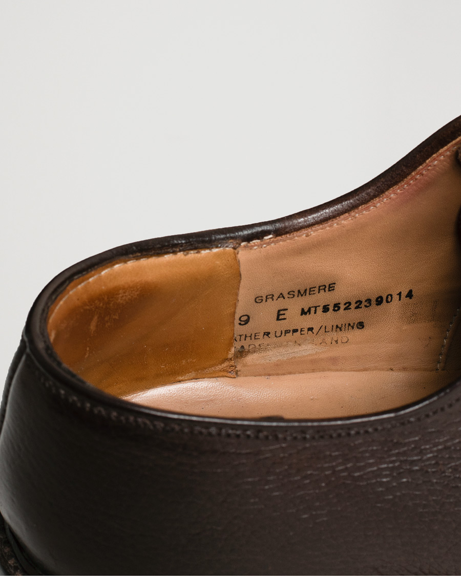 Uomini | Crockett & Jones x Tärnsjö Garveri Grasmere Country Grain Dainite Dark Brown | Pre-owned | Crockett & Jones x Tärnsjö Garveri Grasmere Country Grain Dainite Dark Brown