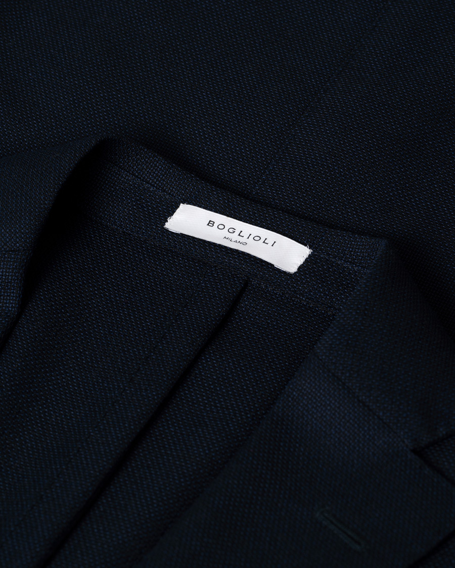 Uomini | Blazers | Pre-owned | Boglioli K Jacket Wool Hopsack Blazer Navy