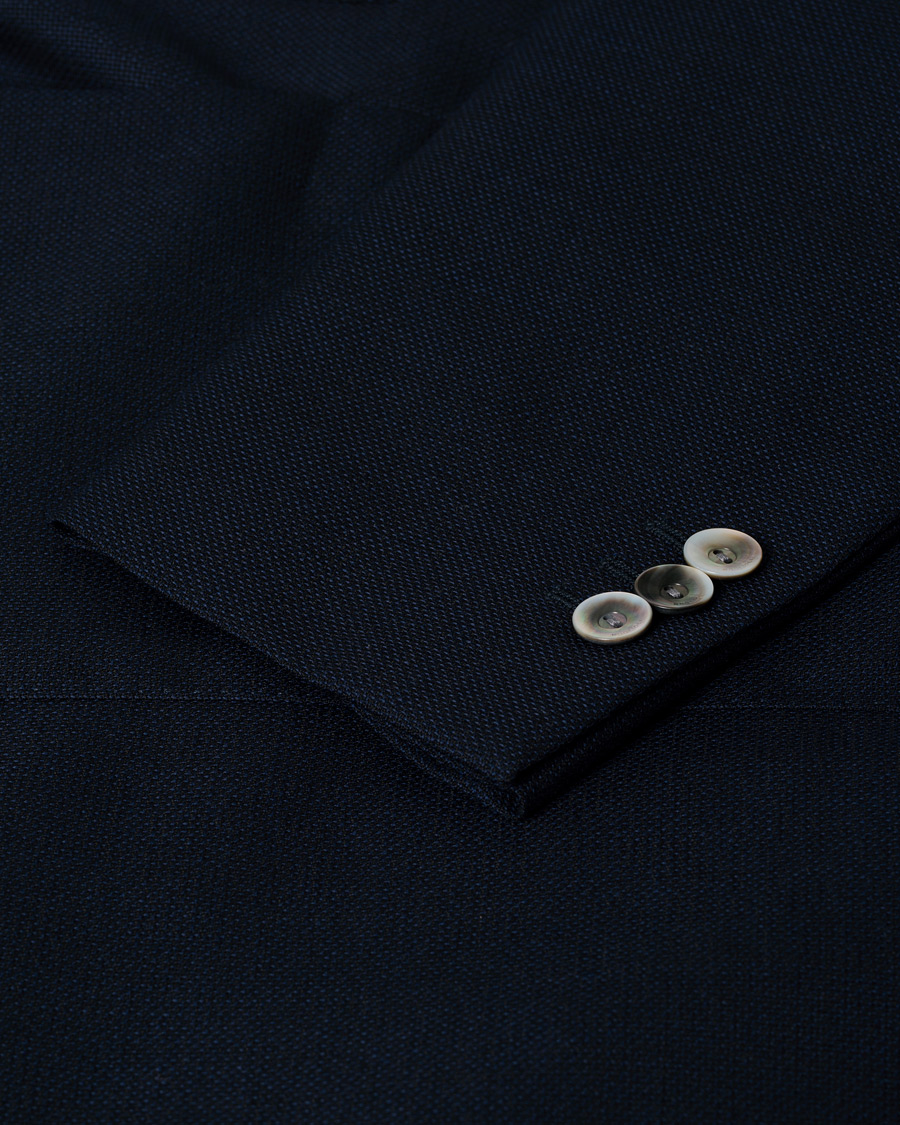 Uomini | Blazers | Pre-owned | Boglioli K Jacket Wool Hopsack Blazer Navy