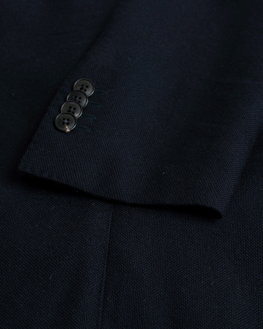 Uomini | Blazers | Pre-owned | Boglioli K Jacket Wool Hopsack Blazer Navy
