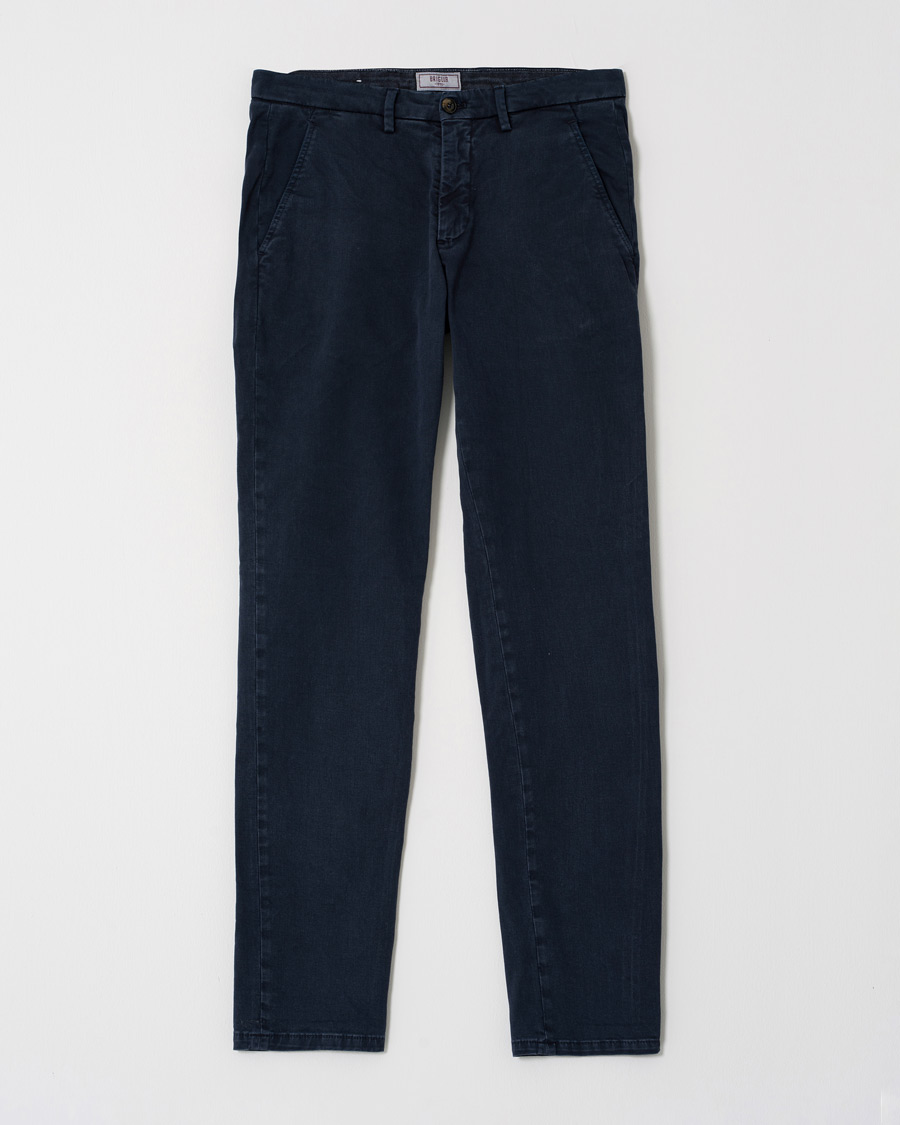 Uomini | Pantaloni | Pre-owned | Briglia 1949 Slim Fit Cotton Chinos Navy 44
