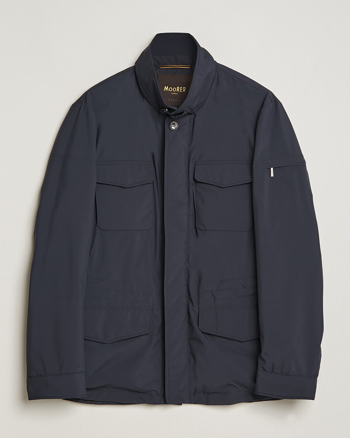 Uomini | Giacche Pre-owned | Pre-owned | MooRER Waterproof Nylon Field Jacket Navy 50