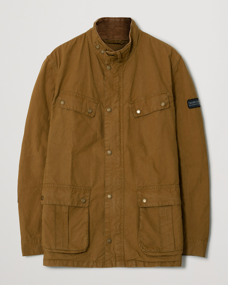 Uomini | Giacche | Pre-owned | Barbour International Summer Wash Duke Casual Jacket Khaki Sand L