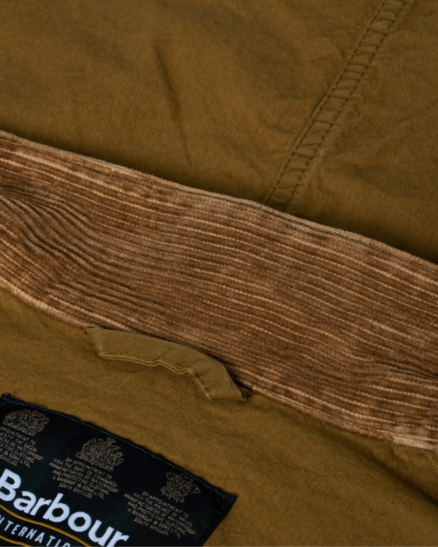 Uomini | Giacche | Pre-owned | Barbour International Summer Wash Duke Casual Jacket Khaki Sand L