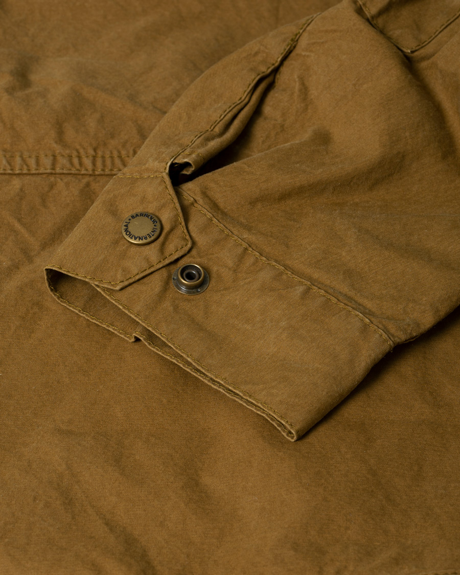 Uomini | Giacche | Pre-owned | Barbour International Summer Wash Duke Casual Jacket Khaki Sand L