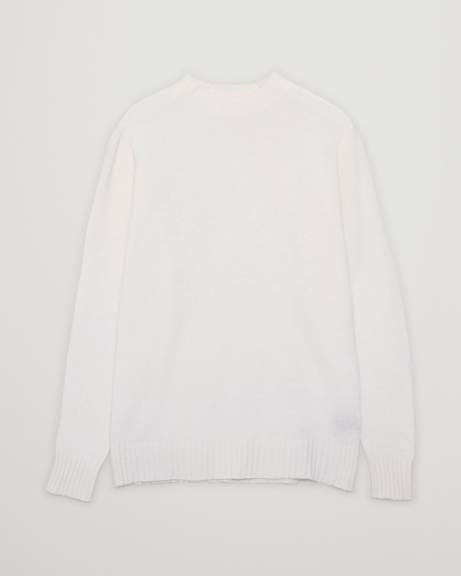 Uomini | Maglieria | Pre-owned | Altea Wool/Cashmere Crew Neck Sweater Latte
