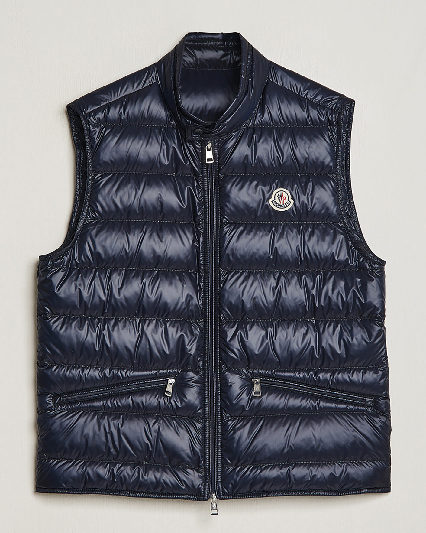 Uomini | Giacche Pre-owned | Pre-owned | Moncler Gui Down Vest Navy 4 - XL