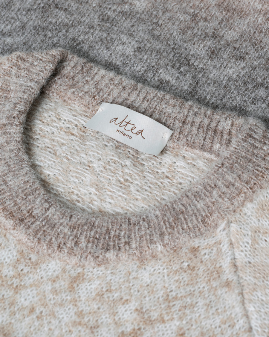 Uomini | Maglieria | Pre-owned | Altea Norwegian Jacquard Alpaca Sweater Beige