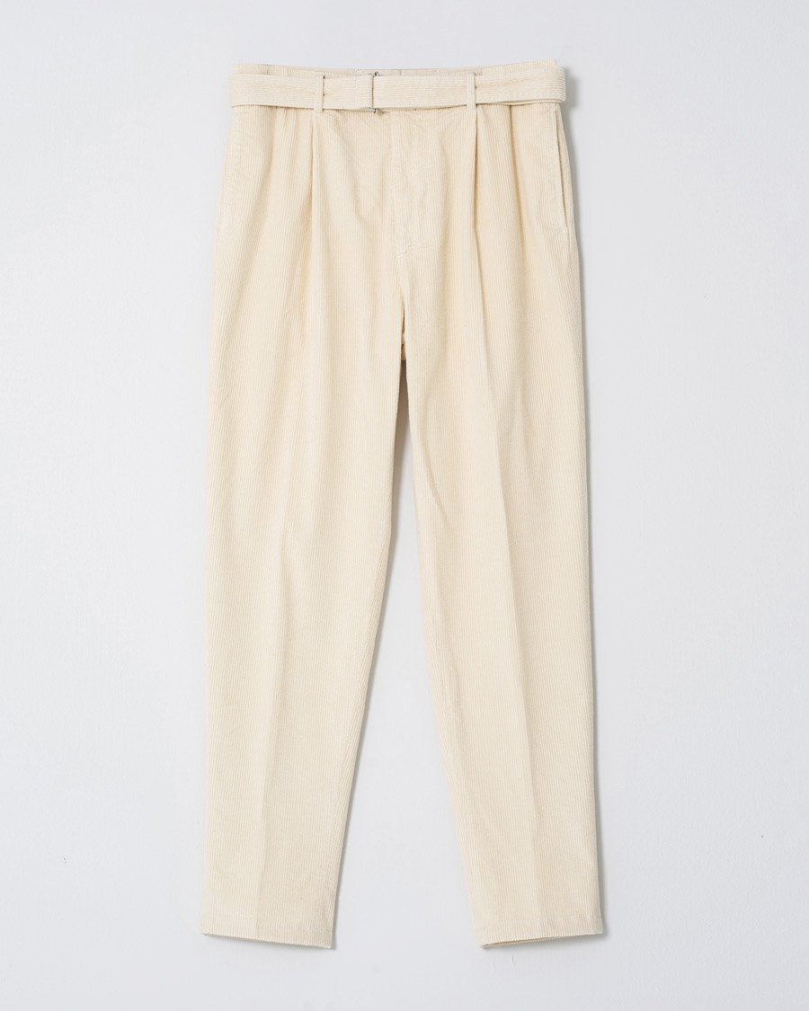Uomini | Pantaloni | Pre-owned | Altea Slim Fit Corduroy Trousers Ivory S