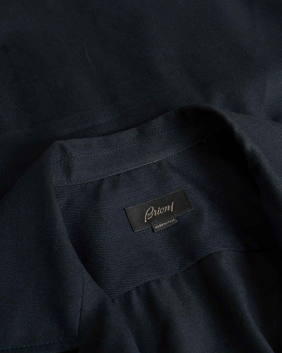 Uomini | Giacche | Pre-owned | Brioni Light Wool Sahariana Navy