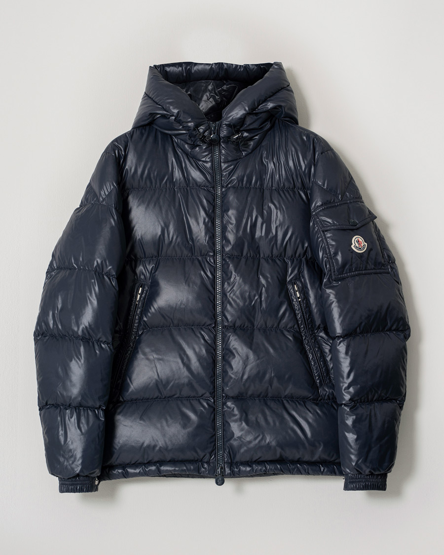 Uomini | Giacche | Pre-owned | Moncler Ecrins Gloss Down Jacket Navy