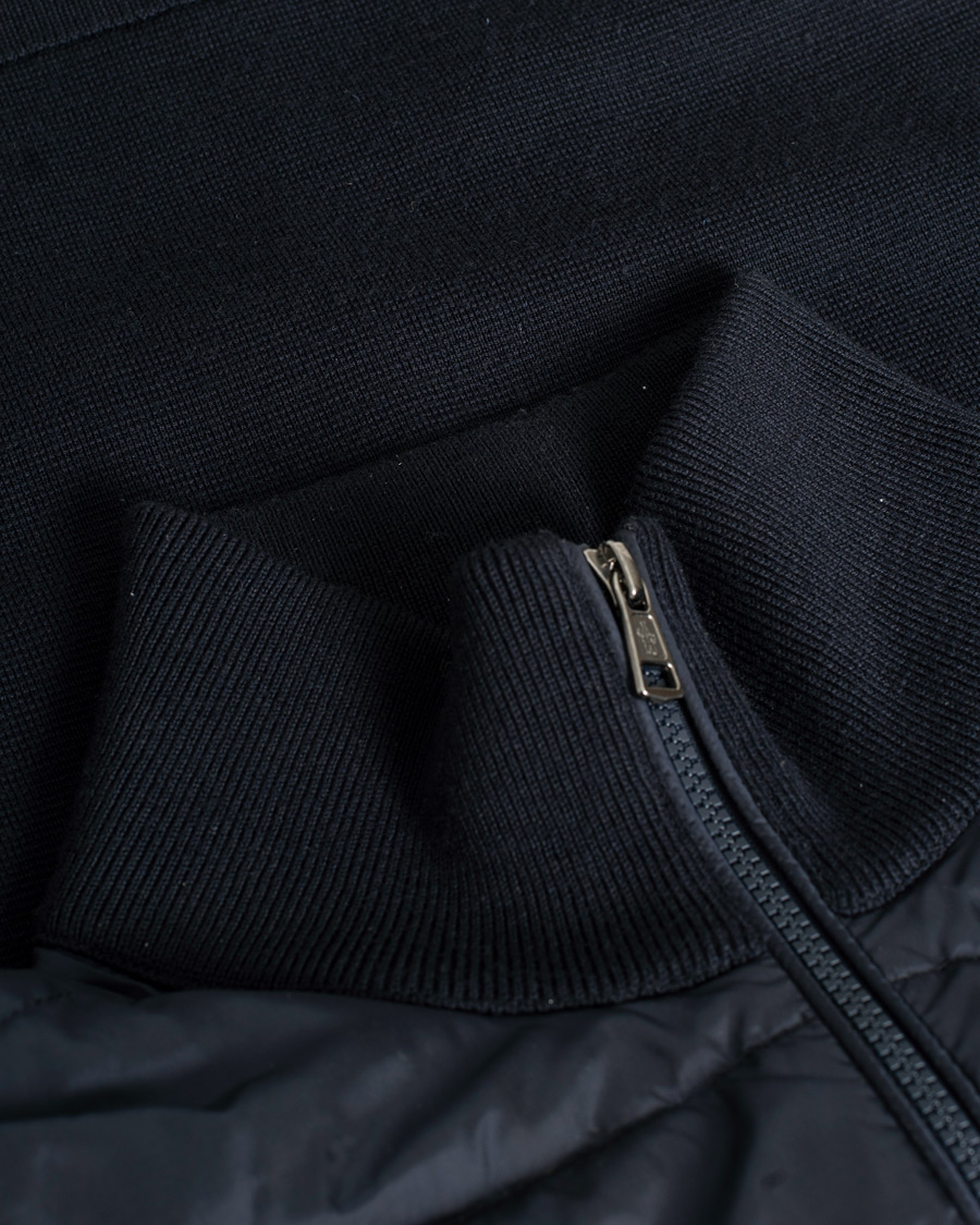 Uomini | Maglieria | Pre-owned | Moncler Hybrid Zip Sweater Navy