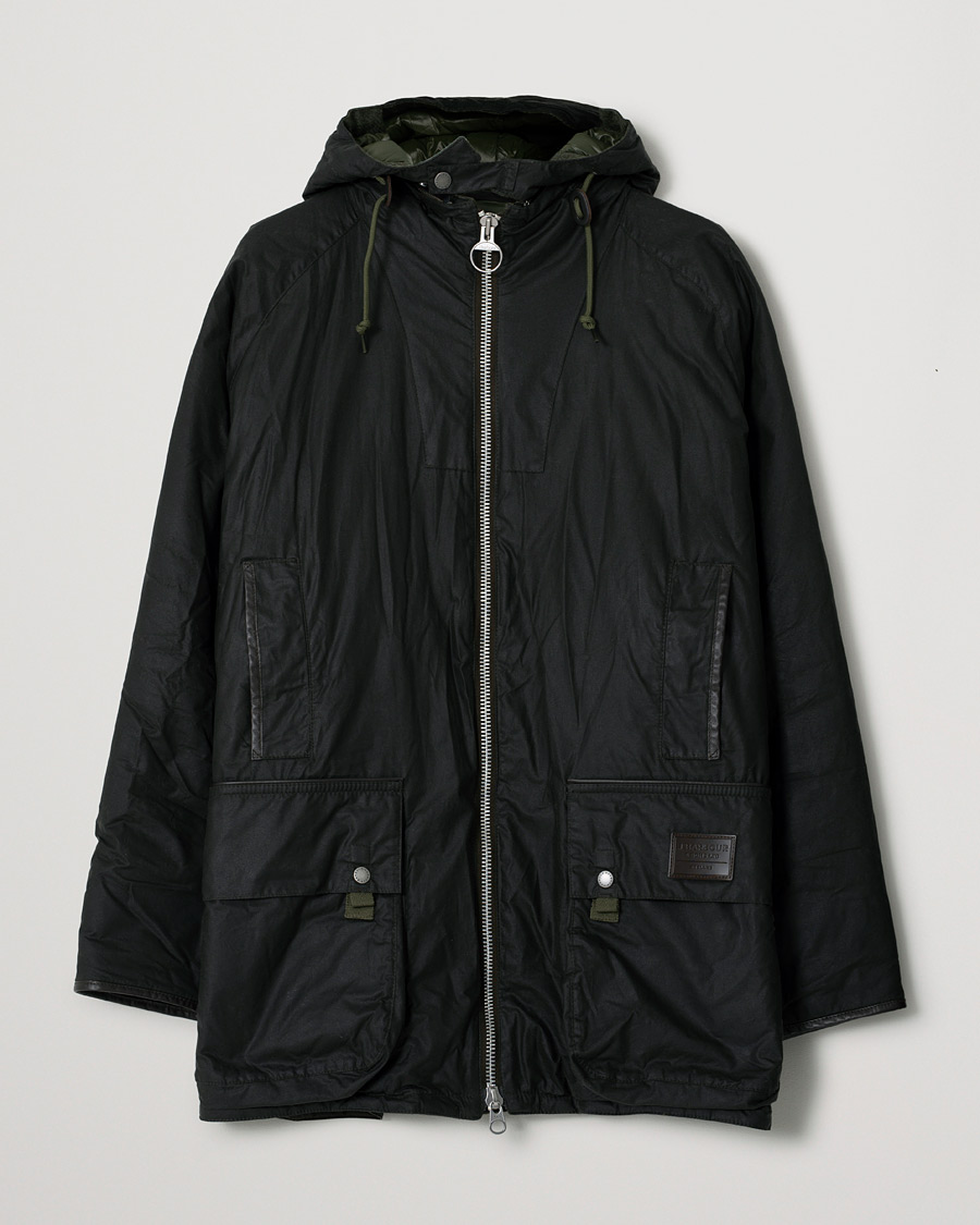 Uomini | Giacche | Pre-owned | Barbour Gold Standard Scalpay Hunting Hooded Wax Jacket Olive XXL