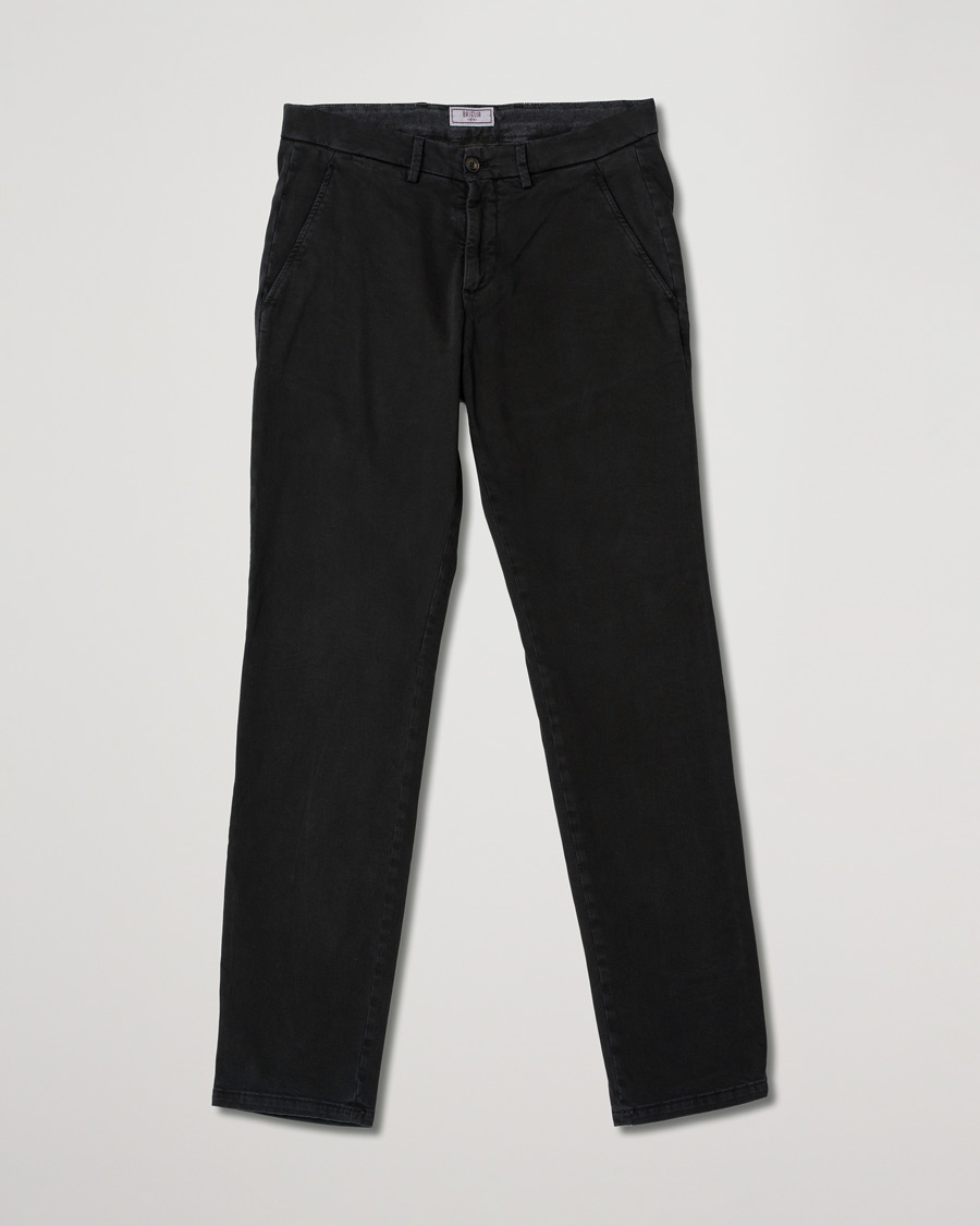 Uomini | Pantaloni | Pre-owned | Briglia 1949 Slim Fit Cotton Stretch Chino Black