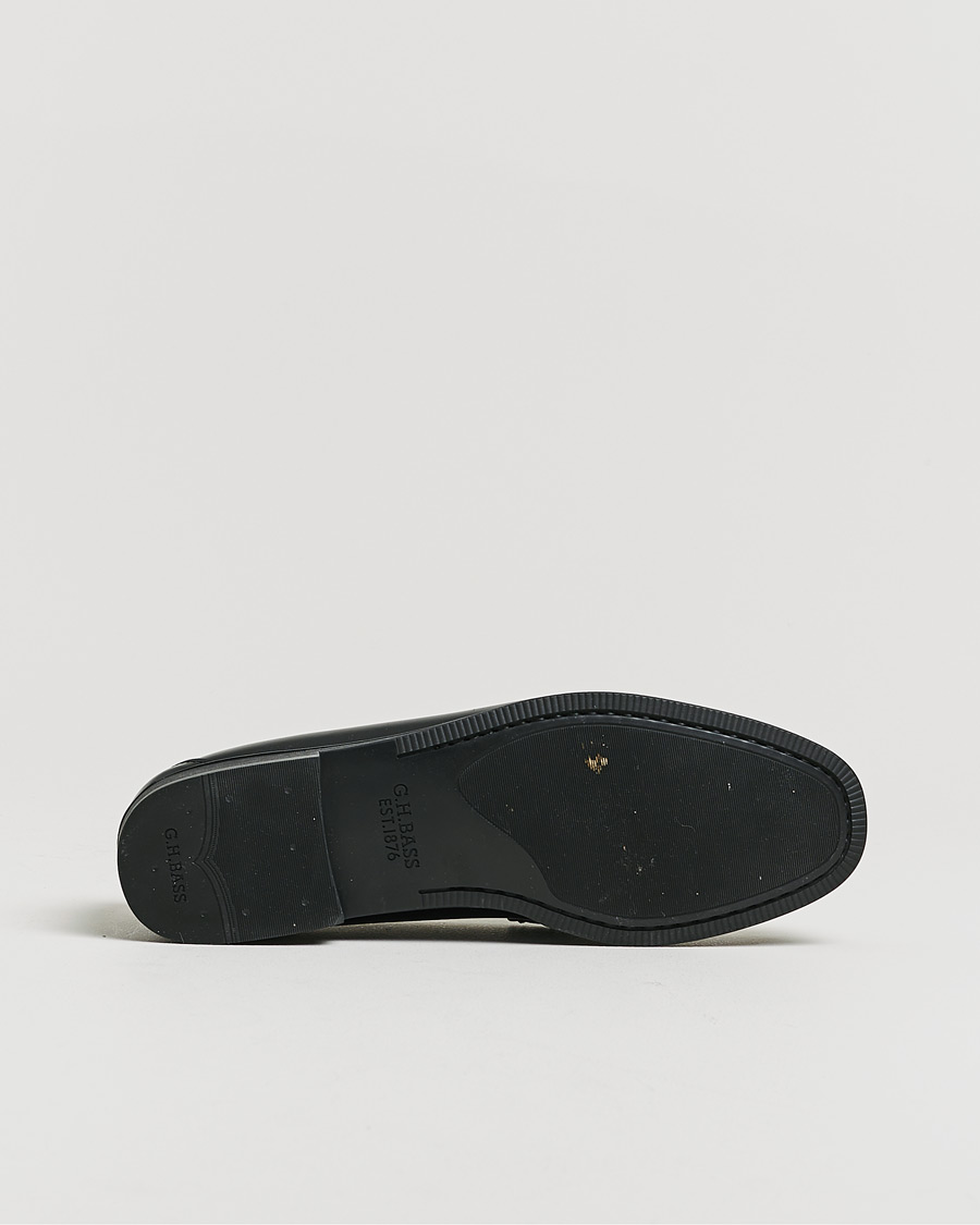 Uomini | G.H. Bass Easy Weejuns Larson Penny Loafers Black Leather 43 | Pre-owned | G.H. Bass Easy Weejuns Larson Penny Loafers Black Leather 43