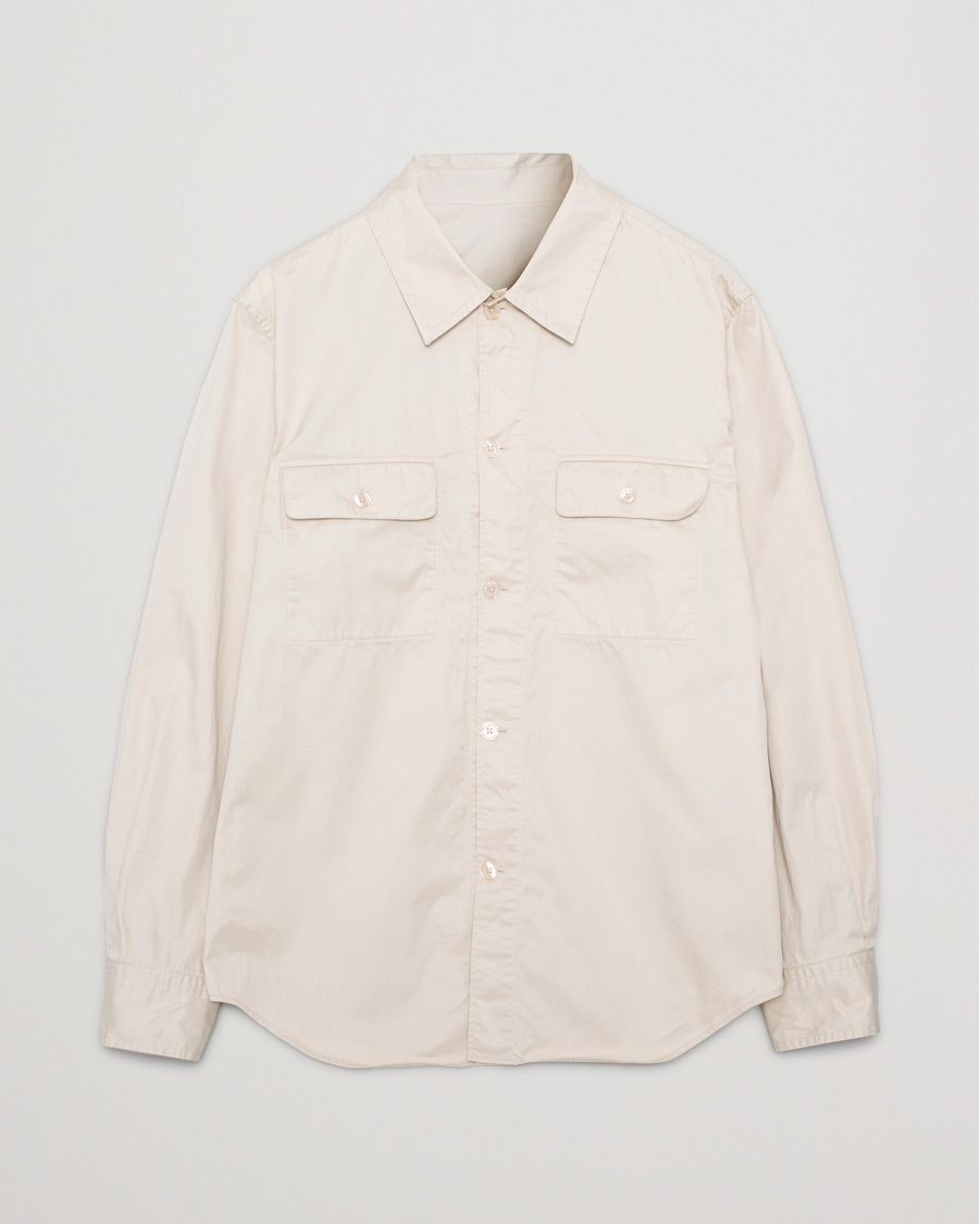 Uomini | Camicie | Pre-owned | Filippa K Oscar Cotton Shirt Soft Beige