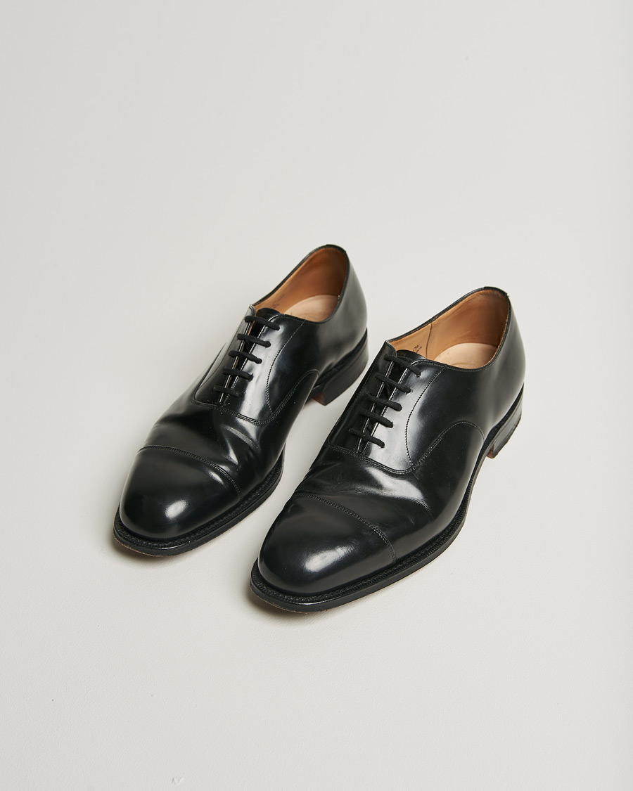Uomini | Church's Consul Calf Leather Oxford Black | Pre-owned | Church's Consul Calf Leather Oxford Black