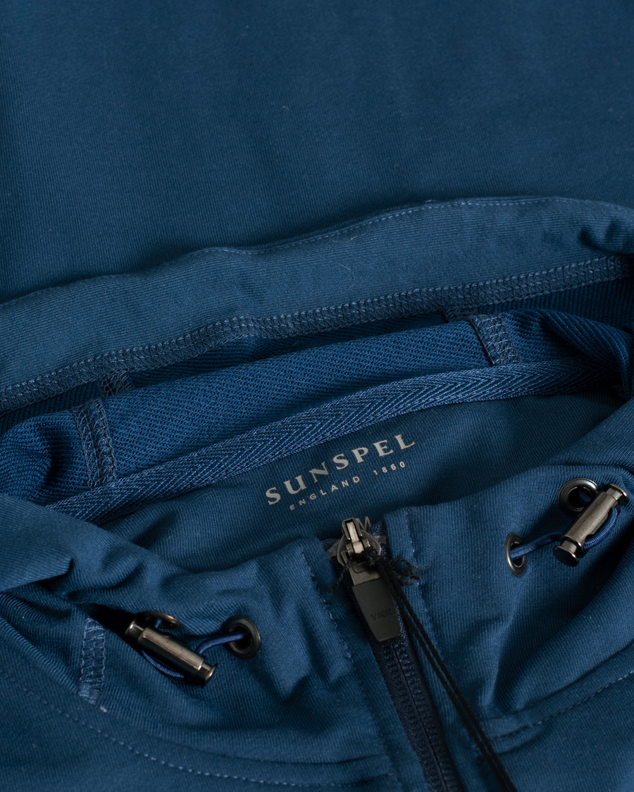 Uomini | Maglieria | Pre-owned | Sunspel Active Full Zip Hood Navy
